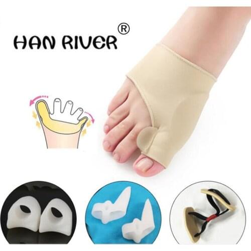 HANRIVER 4 piece in hallux valgus correct toe separator The silicone orthotics