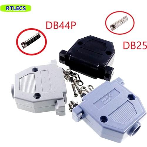 5Pcs D-Sub Connector Hood for 44 Position 3 Rows Wire Solder Type 44 Pin Plastic Shell