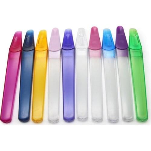 5x NEW Crystal Glass,Multicolor Medium, (5.5") Nail File with Protective Tube