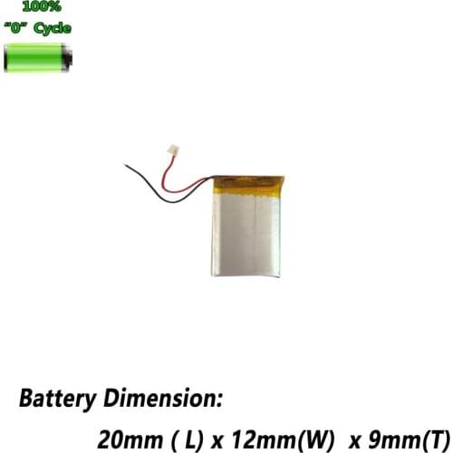 Li-po 3.7V 130mAh 901220 Battery For Bluetooth headset Wireless Headphones Camera Recording Pen Toys Batterie Accumulator AKKU