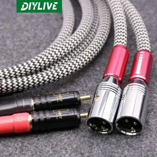 DIYLIVE QED Signature Edition RCA to Carnon audio signal line XLR balance line WBT to Carnon public line