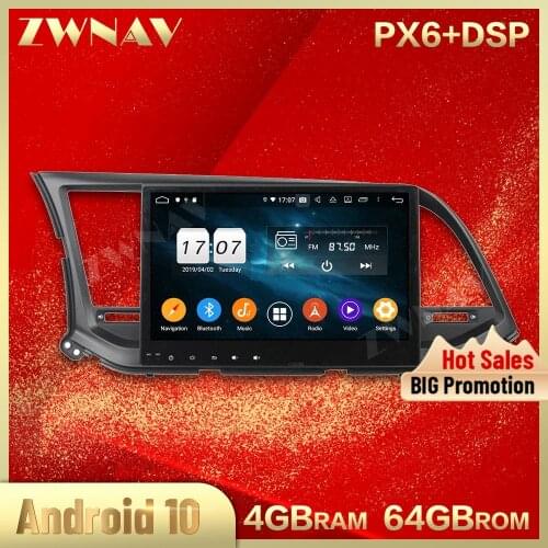 2 din Android 10.0 screen Car Multimedia player For Hyundai Elantra 2016 video audio radio stereo GPS navi head unit auto stereo