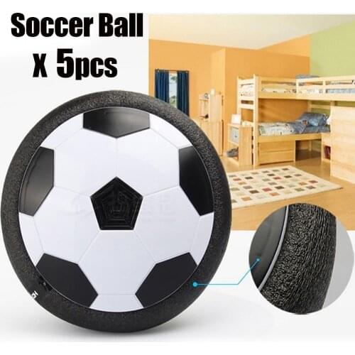 Kids Levitate Suspending Soccer Ball Air Cushion Floating Foam Football with LED Light Music Gliding Toys Soccer Toys Kids Gifts