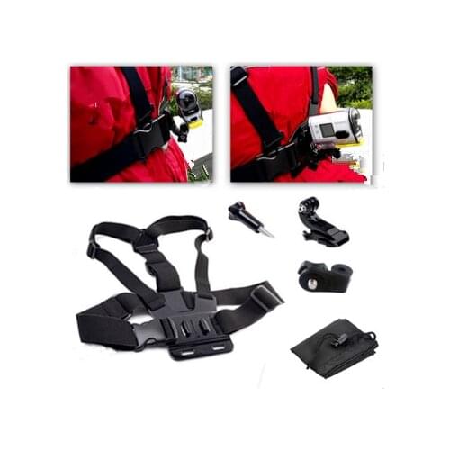 For Gopro Chest strap Accessories Kit for Sony Action Cam AS200V FDR-X1000V W 4K HDR-AS30V HDR-AS100V HDR-AZ1 Mini