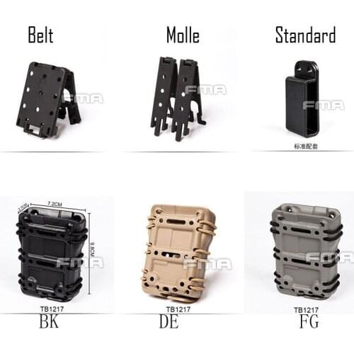 FMA Scorpion RIFLE Mag Single Pouch Carrier 5.56 For Molle/Belt/Standard TB1217