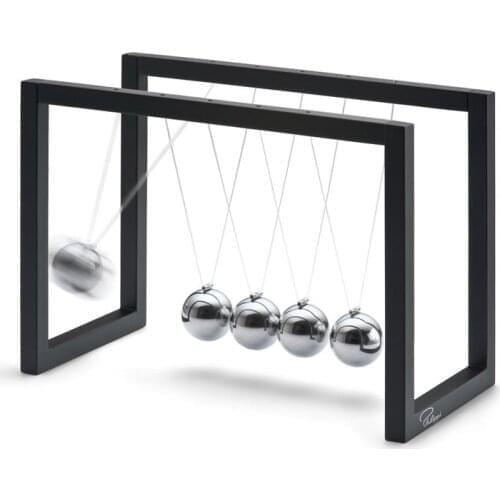 ABS Newtons Cradle Steel Balance Pendulum Ball Physics Science Fun Desk Toy Educational Teaching Accessory Gift 2color