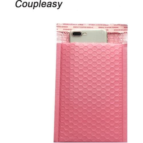 10Pcs Pink Plastic Bubble Mailer Self Seal Padded Envelopes Waterproof Shipping Envelopes with Bubble Shockproof Packaging Bags