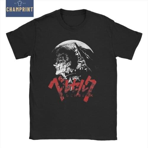 Men Berserk Guts T Shirt Manga Swordsman Gatsu Sacrifice Zodd Anime Cotton Funny Short Sleeve O Neck Tee Shirt Plus Size T-Shirt