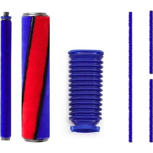 Soft Roller Brush Plush Strips Kit for Dyson V6 V7 V8 V10 V11 Vacuum Cleaner Soft Roller Head Replacement Parts