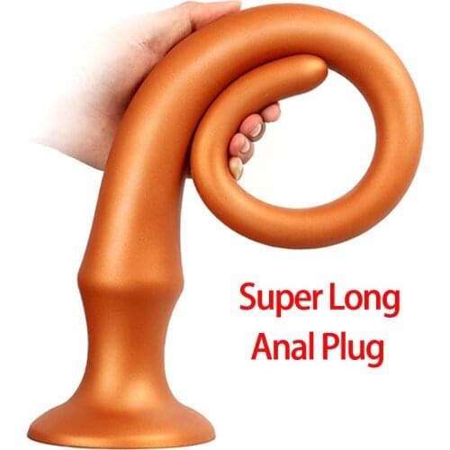 Super Long Huge Suction Cup Butt Plug Anal Dildo Anus Masturbator Dilator Adult Sex Toys for Men Woman Gay