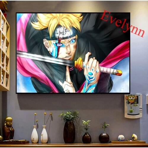 Japanese Anime Poster BORUTO Wall Art Canvas Painting Print Modular Pictures for Living Room Frame Unique Gift For Children