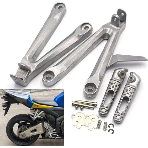 For Honda CBR600RR CBR600 RR F5 2005 2006 Motorcycle Rear Passenger Foot pegs foot rest with Brackets Footrest