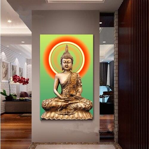 Religious Buddha diamond embroidery cross stitch portrait full diamond embroidery square rhinestone embroidery home decoration
