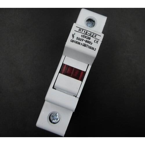 RT18-32X AC 32A 1 Pole 10x38mm DIN Rail Mount Fuse Holder Base car fuses fuse box