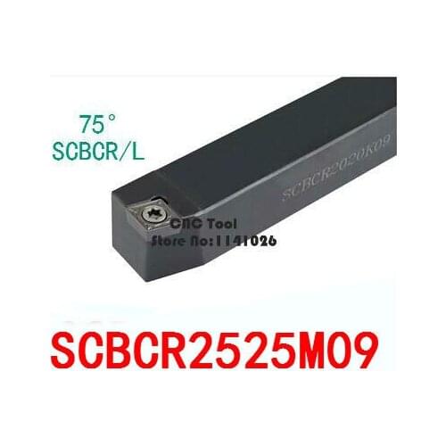 SCBCR2525M09 25*25*150MM Metal Lathe Cutting Tools Lathe Machine CNC Turning Tools External Turning Tool Holder S-Type SCBCR/L