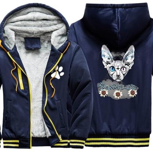Dog Eyes Camouflage Mens Raglan Thicken Jackets Long Sleeve Hooded Leisure Fashion Tracksuits Streetwear 2020 moletom masculino