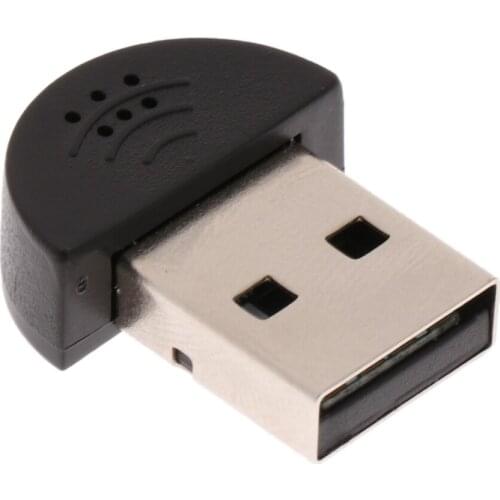 Super Mini USB 2.0 Microphone MIC Audio Adapter Plug for PC Laptop