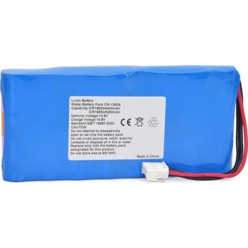 High Quality Imported Battery Cells ICR18650 Battery For COMEN CM-1200A CM1200A ICR18650 ECG EKG Vital Signs Monitor Battery