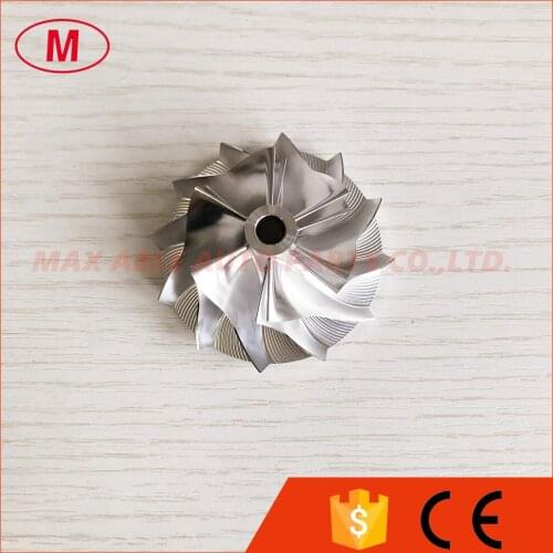 TB25 431350-0017 36.30/51.37mm 6+6 blades high performance turbo milling/aluminum 2618/billet compressor wheel 454096-0001