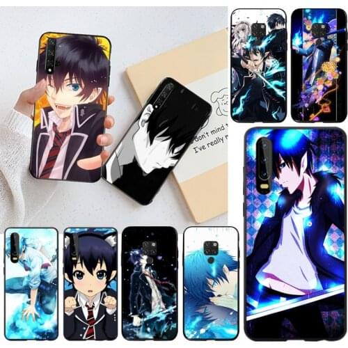 YJZFDYRM Hot Anime Blue Exorcist Rin Okumura Luxury Phone Case for Huawei P40 P30 P20 lite Pro Mate 30 20 Pro P Smart 2019 prime
