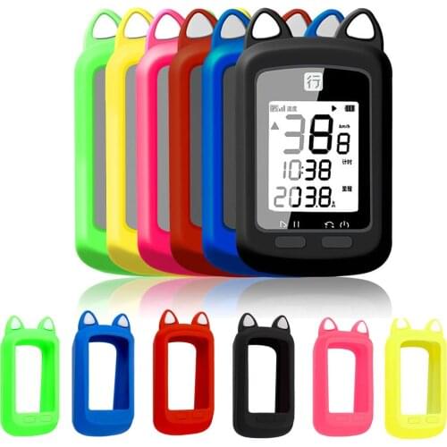 1*Cat Ear Bike Code Cover For XOSS G DIY Speedometer Watch Protective Cover Silicone Anti-Drop Optional Color Shock Proof