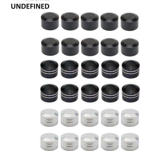 10pcs Motorcycle Bolt Head Cover Schrauben Topper Caps CNC Aluminum For Harley Touring Road King Dyna Softail Twin Cam Sportster