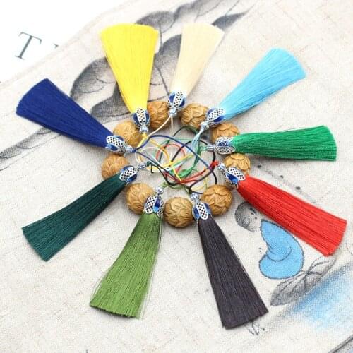 10cm silk tassel color crown tassel DIY pendant jewelry accessories key chain tassel decoration craft tassel sewing accessories