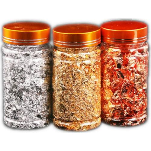3g 5g Gold Sliver Leaf Flakes Resin Jewelry Fillings Phone Case Nail Decorations DIY Arts Craft Rose Gold Foil Stuff