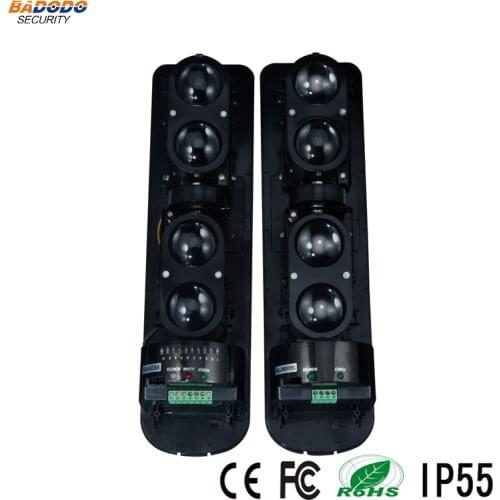 4 Beams 50/250m waterproof IP55 Active Infrared Laser IR Beam Sensor Motion Detector outdoor Home Alarm System