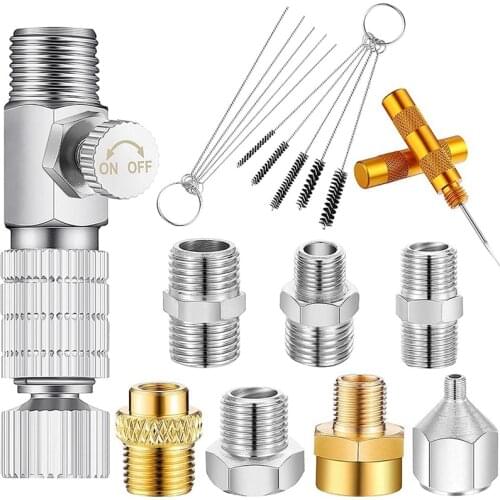 Airbrush Adapter Set, Airbrush Quick Release Disconnect Fitting Connector, Airbrush Hose Adapter Kit for Airbrush Hose