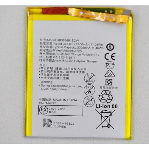 ISUNOO HB366481ECW Battery For Huawei P9 G9 lite Battery 3000mAh Batterie Bateria