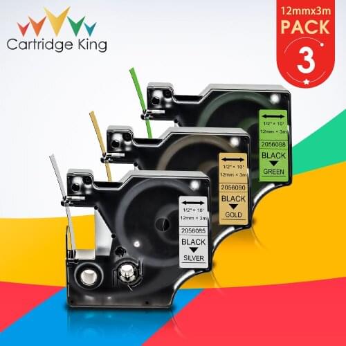 3PK Replace Dymo COLORPOP 12mm Glitter Label Ribbon for DYMO MobileLabeler LM160 LM280 LM210D Typewriter 2056090 2056085 2056098