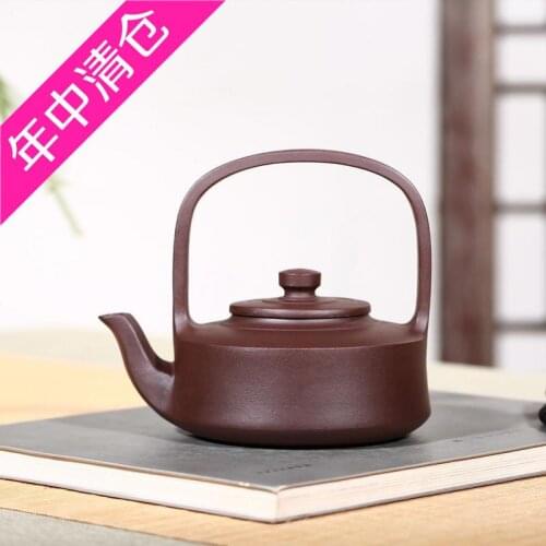 Pot Famous Artisans Pure Handmade Teapot Large Capacity and Large Size Teaware Jingzhou Liliang Wall Pot Special Price
