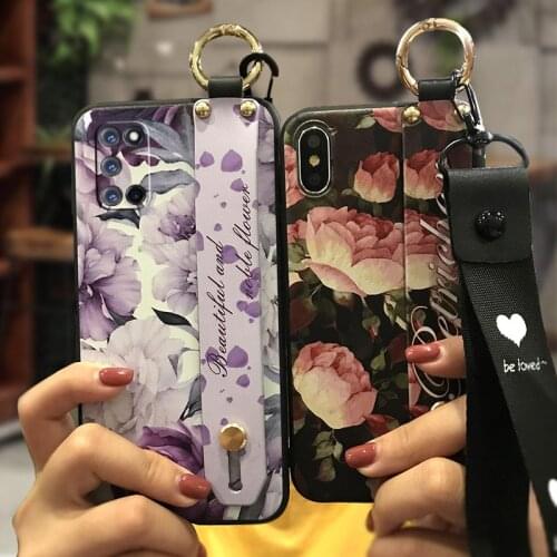 Phone Holder Silicone Phone Case For OPPO A52/A72/A92 Anti-dust Soft Wristband For Woman Original