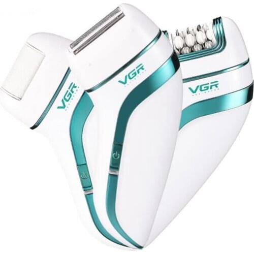 3 In 1 Electric Epilator Rechargable Hair Remover Lady Shaving Trimmer Bikini Depilatory Legs Body depilador