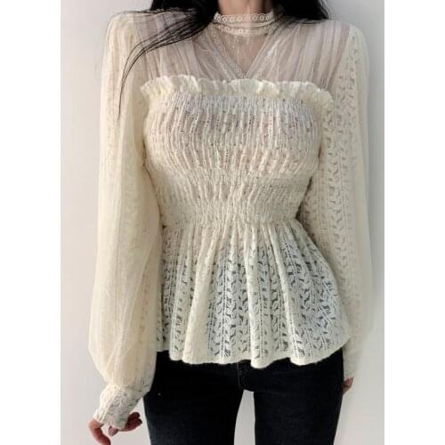 Faitesvous Openwork Blouses