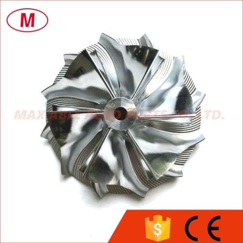 K04 54.20/66.56mm 6+6 blades Performance Turbo Billet compressor wheel/Aluminum 2618/Milling wheel for turbocharge Cartridge