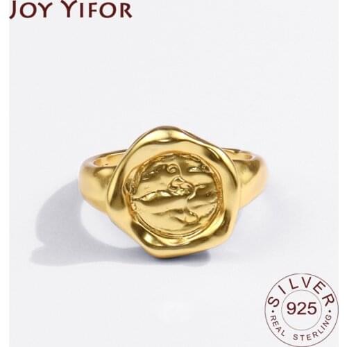 925 Sterling Silver Rings for Women People Vintage Wedding Trendy Jewelry Large Adjustable Antique Rings Anillos