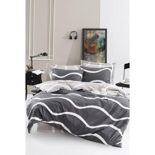 Bedding Set %100 Cotton With Pillowcase Duvet Cover Sets Linen Sheet Gray Double Queen Size Quilt Covers Bedclothes Modern Cute