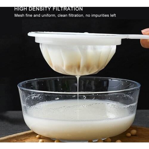 Kitchen Ultra-fine Mesh Strainer Kitchen Nylon Mesh Filter Spoon For Soy Milk For Filtering Soybean Milk Etc