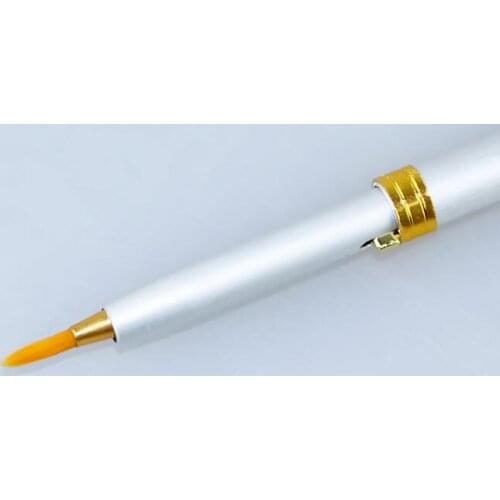Metal color retractable Lip brush pen as balm Lip Gloss Brush for lipstick cosmetic brush tools make up props