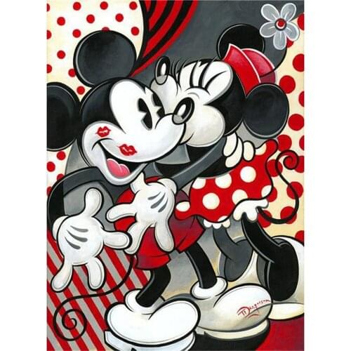 Disney Full Diamond Painting Cartoon Mickey Mouse Diy Diamond Embroidery Painting Cross Stitch Kits Gift for Family Home Decor