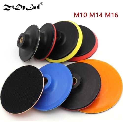 1PCS Thread Flocking Sandpaper Sucker Pad M10 M14 M16 Self-adhesion Sanding Disc Backing Power Sander Parts Polishing Suction