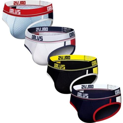 2021 New Mens Briefs Shorts Low Waist Sexy Swimwear Quick Dry Breathable Beach Wear Trunks Solid Swim Underpants Boxers Panties