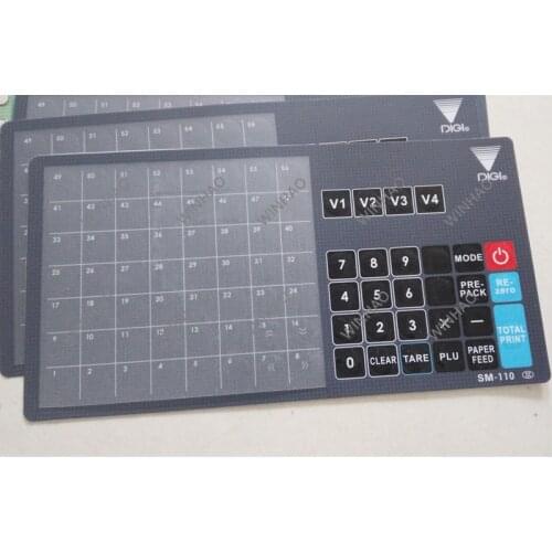 New original sm110 keyboard film sm110p overlay for DIGI sm-110p sm-110p plus weighing scale