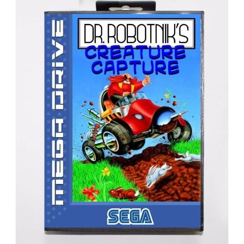 New Arrival Dr Robotniks Creature Capture 16 bit MD Game Card With Retail Box For Sega Megadrive/Genesis