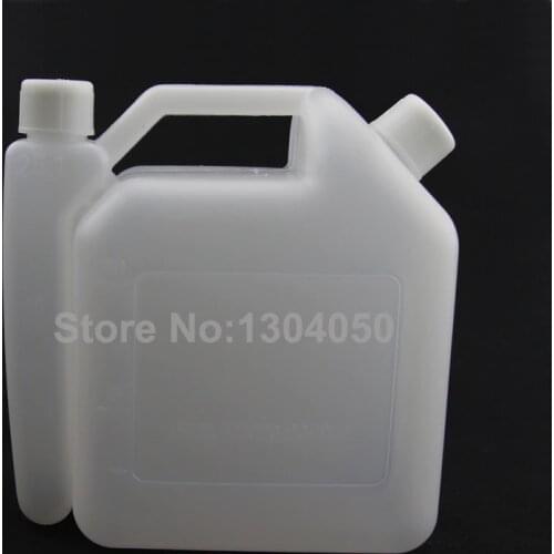 Portable 2-Stroke Fuel Petrol Oil Mixing Bottle 25:1/50:1 Chainsaw Strimmer 1L