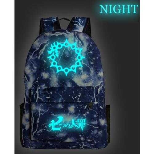 The Seven Deadly Sins Backpack High Quality Children Boys Girls Rucksack Beautiful Back to College Mochila for Men Women
