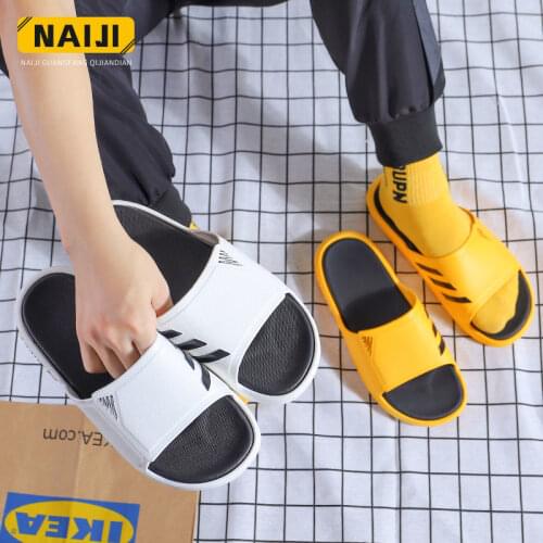 Bathing slippers Korean fashion new personalized thick soled indoor and outdoor wear household antiskid silent mens sandals