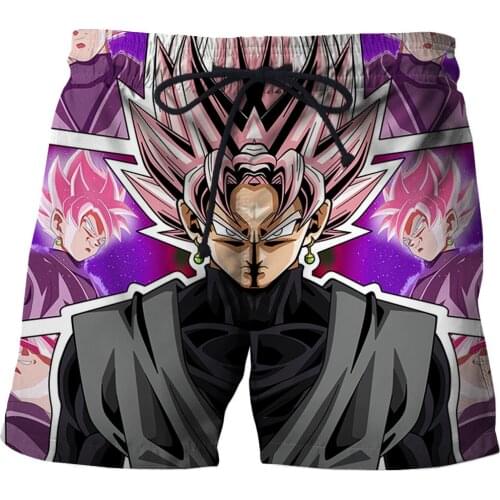 Goku 3D printing Japanese anime Pants men Shorts Swimming trunks Surf pants beach fashion casual Shorts super size sports shorts